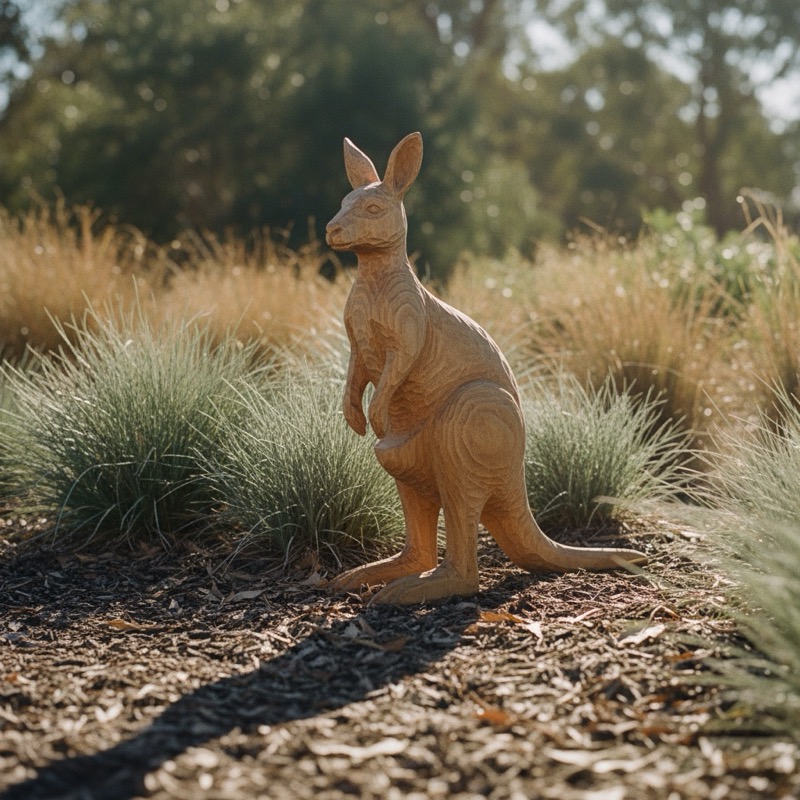 Garden Kangaroo Sculpture